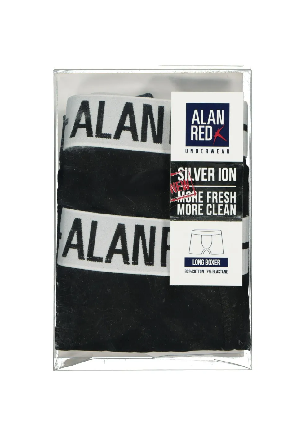 ALAN RED boxershorts (2-pack), zwart