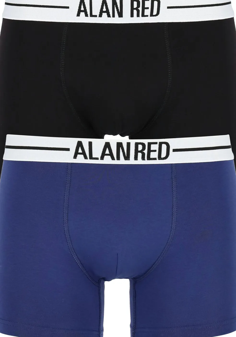 ALAN RED boxershorts (2-pack), zwart / blauw