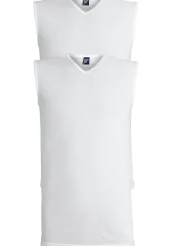 ALAN RED singlets Minto (2-pack), V-hals, wit