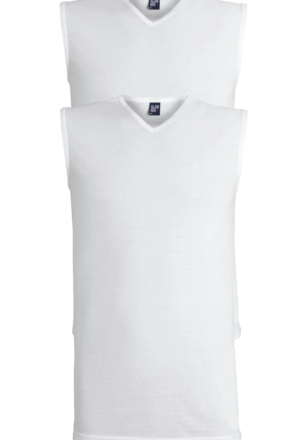 ALAN RED singlets Minto (2-pack), V-hals, wit