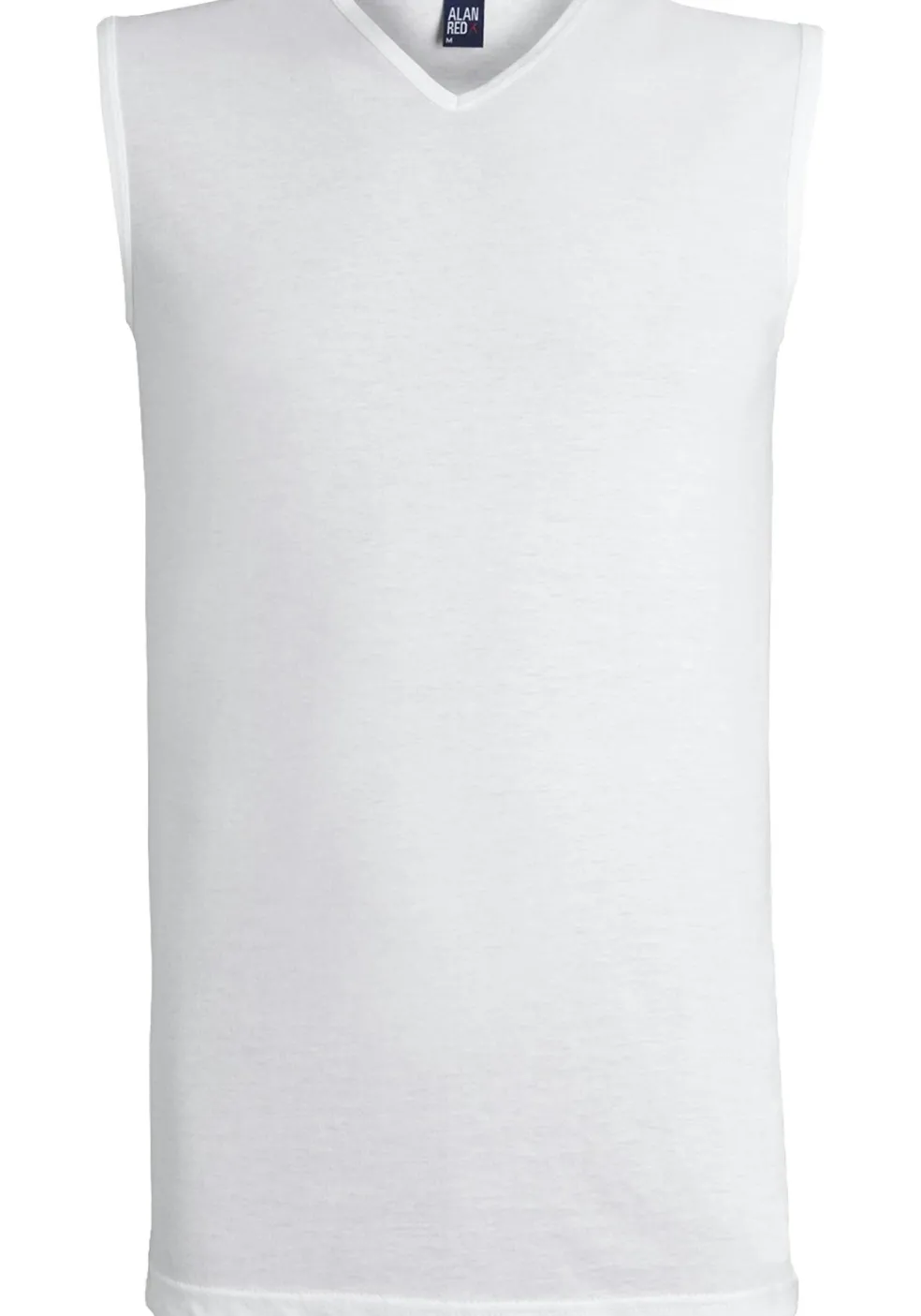 ALAN RED singlets Minto (2-pack), V-hals, wit