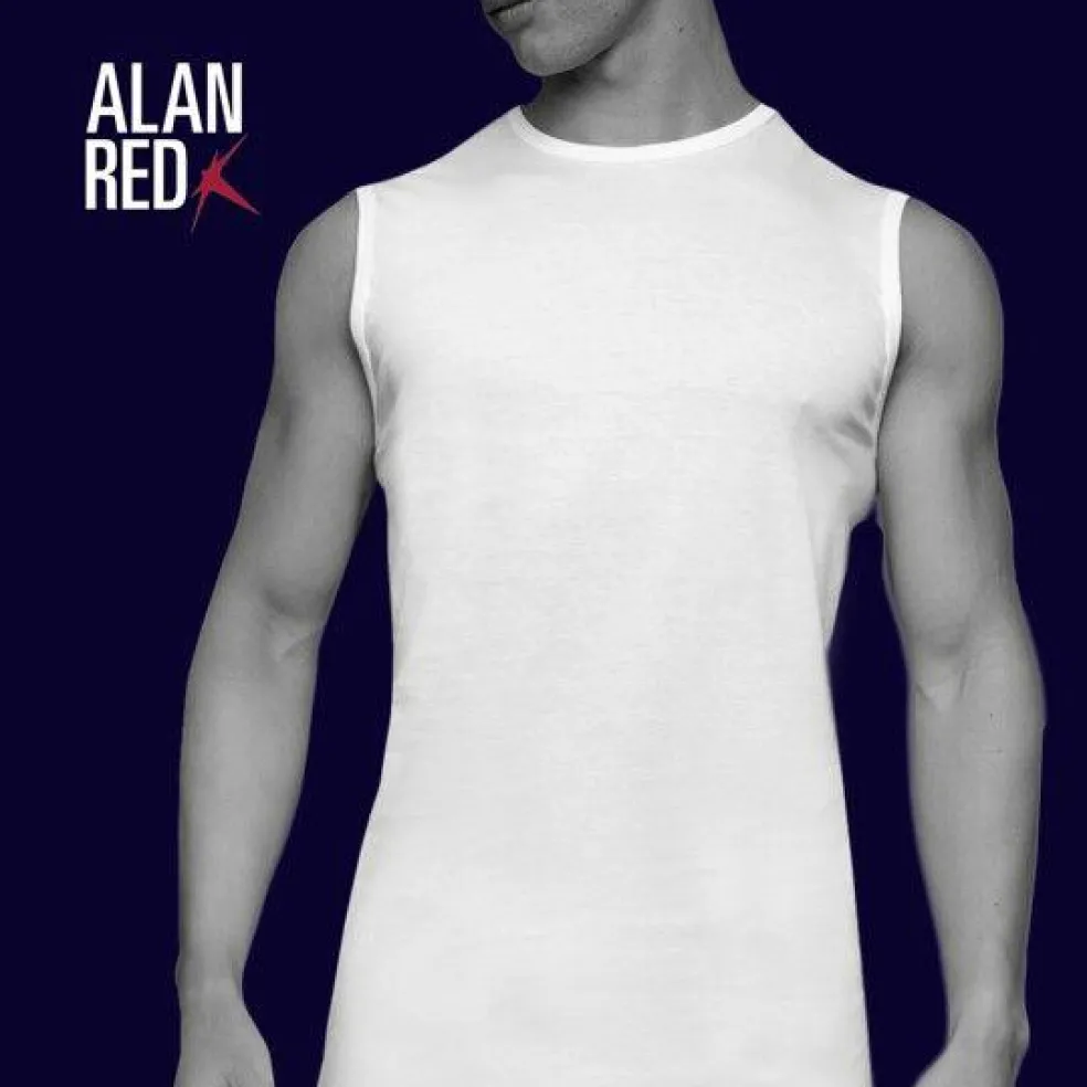 ALAN RED singlets Montana (2-pack), O-hals, wit