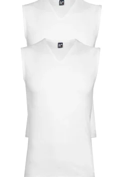 ALAN RED singlets Occident (2-pack), V-hals stretch, wit