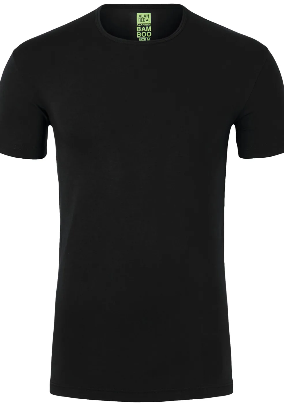 ALAN RED T-shirt Bilbao bamboo (1-pack), O-hals stretch, zwart