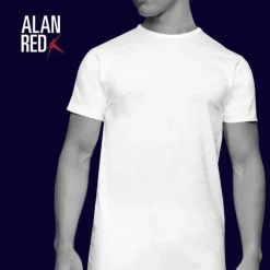 ALAN RED T-shirt Derby (2-pack), O-hals, zwart