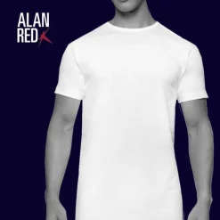 ALAN RED T-shirts Derby extra lang (2-pack), O-hals, zwart