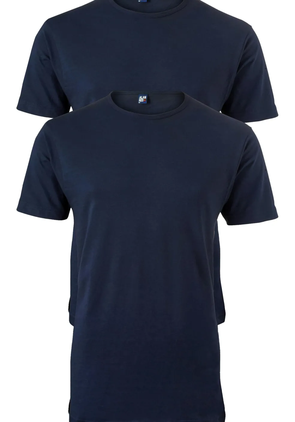 ALAN RED T-shirts Derby (2-pack), O-hals, donker blauw