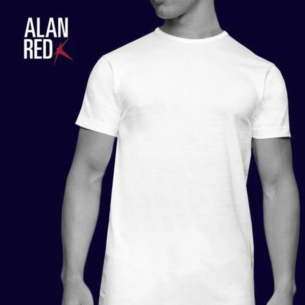 ALAN RED T-shirts Derby (2-pack), O-hals, donker blauw