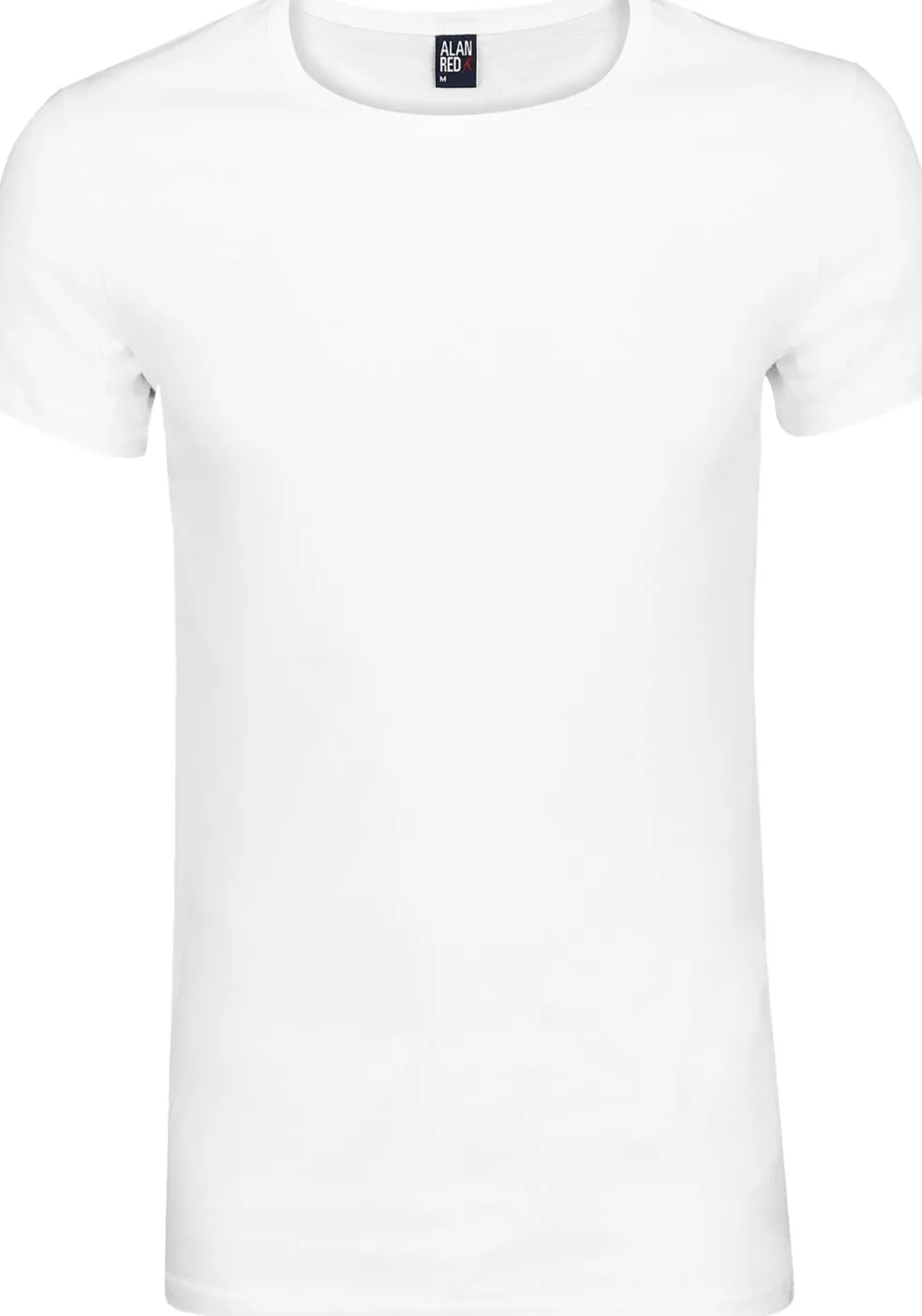 ALAN RED T-shirts James (2-pack), diepe O-hals, wit