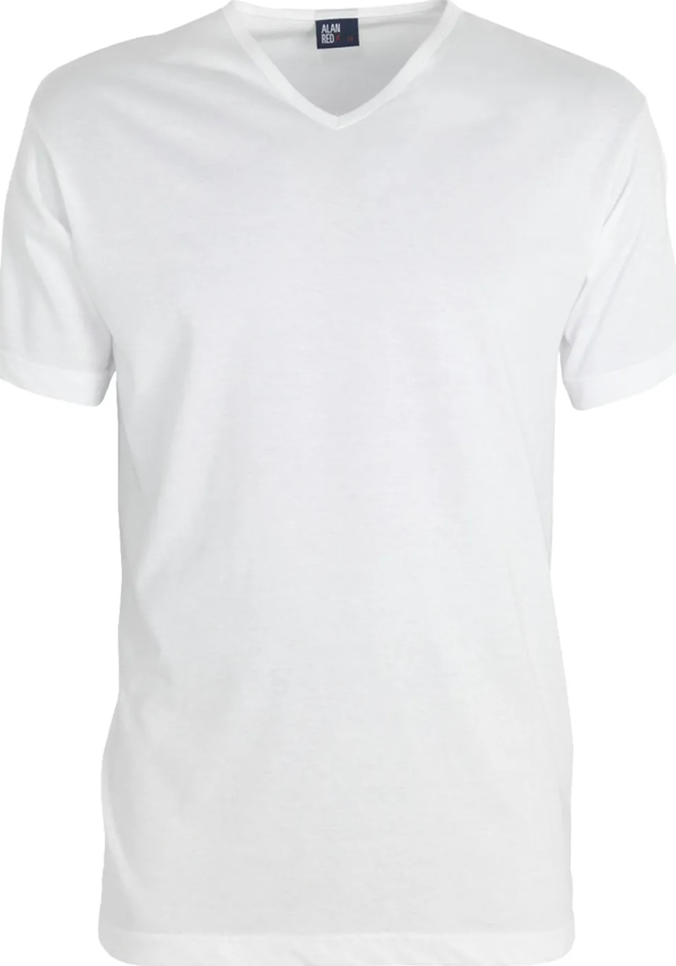 ALAN RED T-shirts Vermont extra lang (2-pack), V-hals, wit