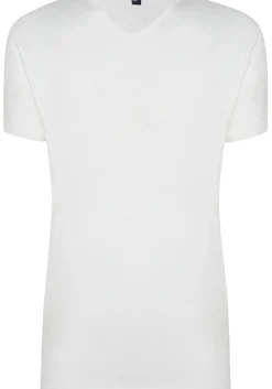 ALAN RED T-shirts Vermont (2-pack), V-hals, wit en grijs melange
