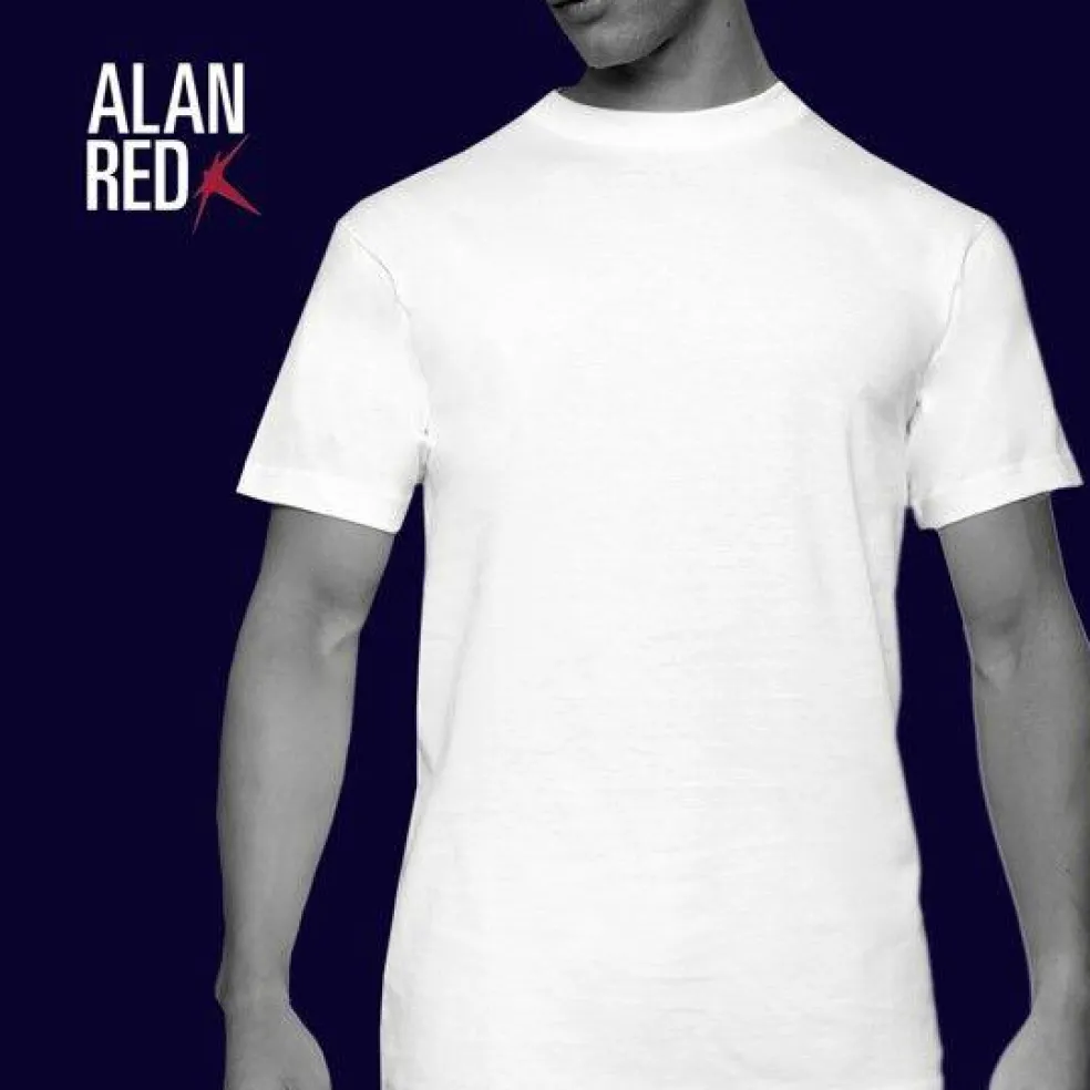 ALAN RED T-shirts Virginia (2-pack), O-hals, zwart