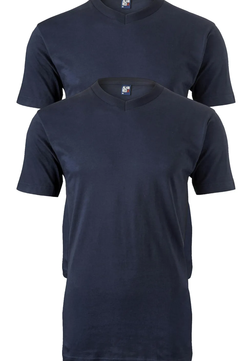 ALAN RED T-shirts West Virginia (2-pack), V-hals, donker blauw