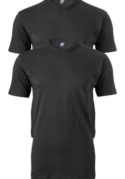 ALAN RED T-shirts West Virginia (2-pack), V-hals, zwart