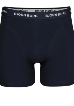 Bjorn Borg boxershorts Essential (3-pack), heren boxers normale lengte, blauw Total Eclipse