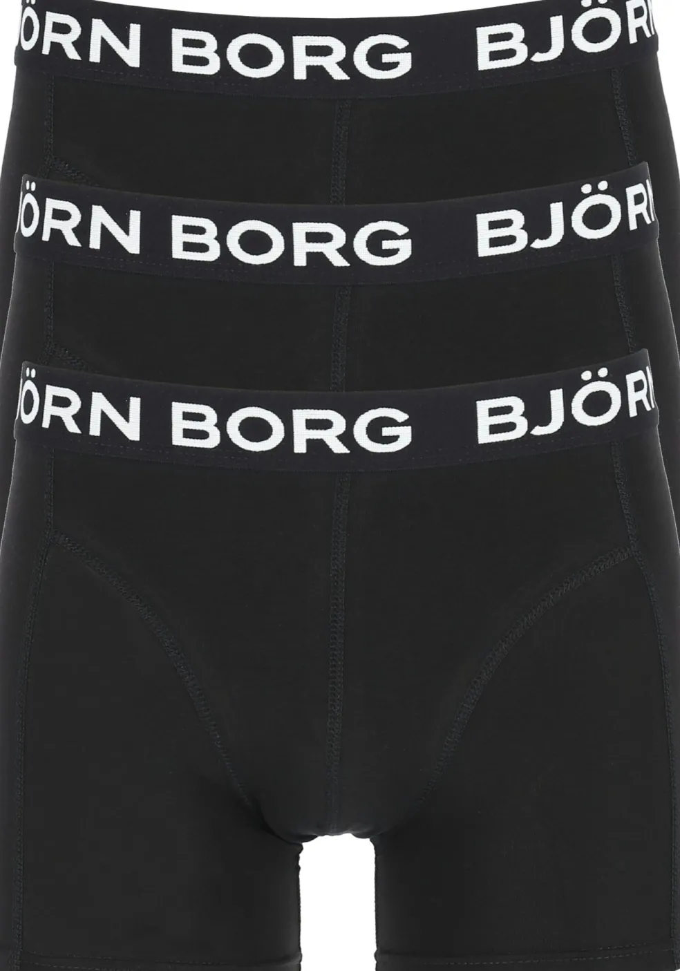 Bjorn Borg boxershorts Essential (3-pack), heren boxers normale lengte, zwart