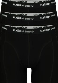 Bjorn Borg boxershorts Essential (3-pack), heren boxers normale lengte, zwart