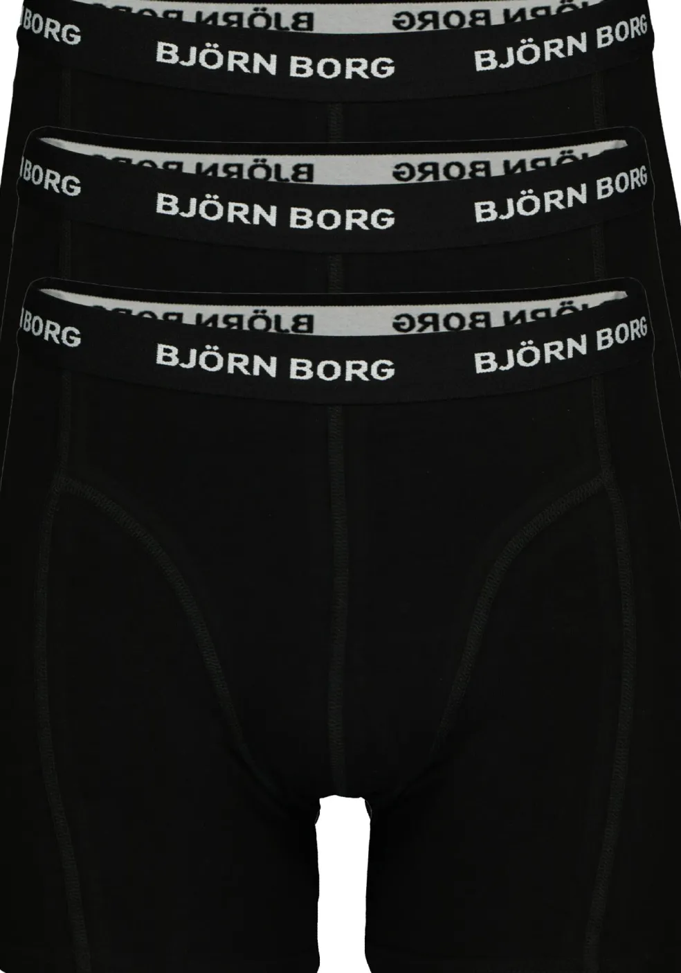 Bjorn Borg boxershorts Essential (3-pack), heren boxers normale lengte, zwart