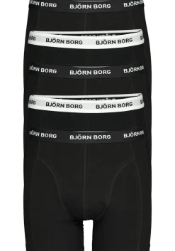 Bjorn Borg boxershorts Essential (5-pack), heren boxers normale lengte, zwart