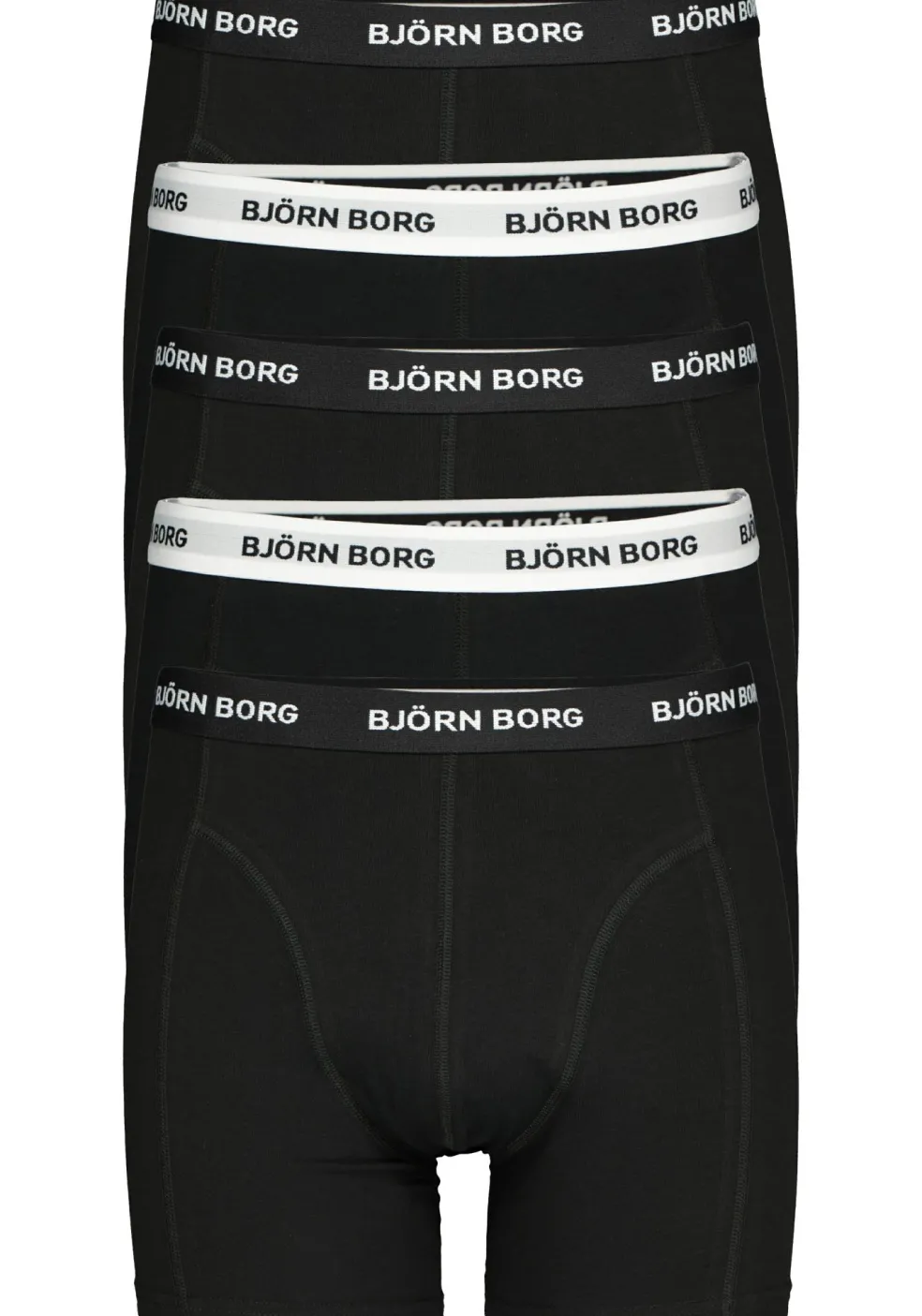 Bjorn Borg boxershorts Essential (5-pack), heren boxers normale lengte, zwart