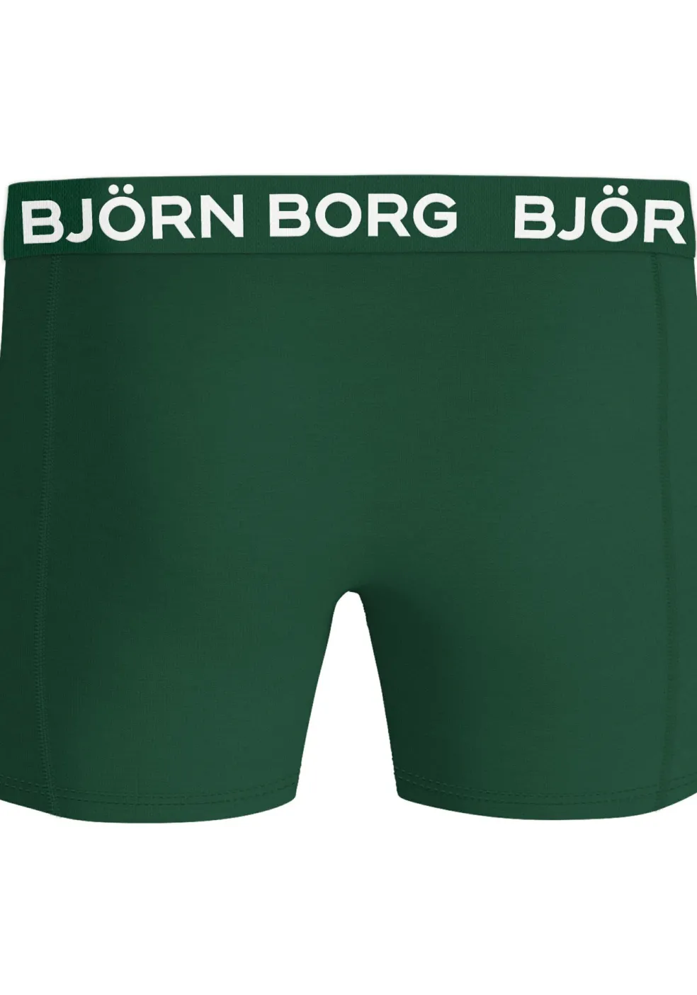 Bjorn Borg Cotton Stretch boxers, heren boxers normale lengte (3-pack), groen, zwart en groen met print