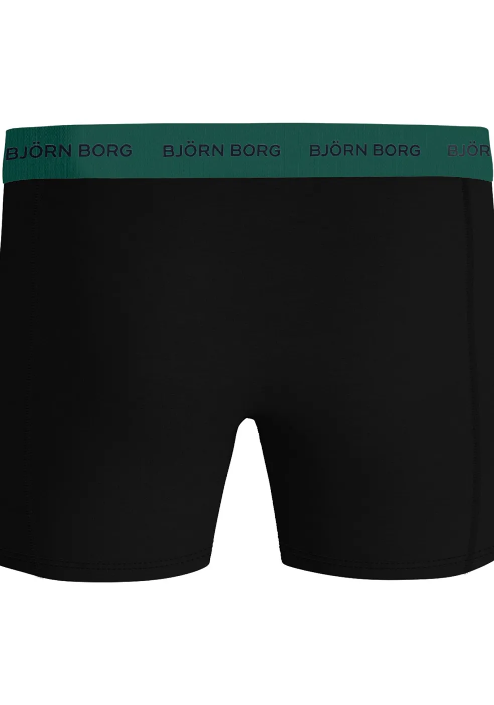 Bjorn Borg Cotton Stretch boxers, heren boxers normale lengte (5-pack), zwart, rood, groen, olijfgroen en groen met print