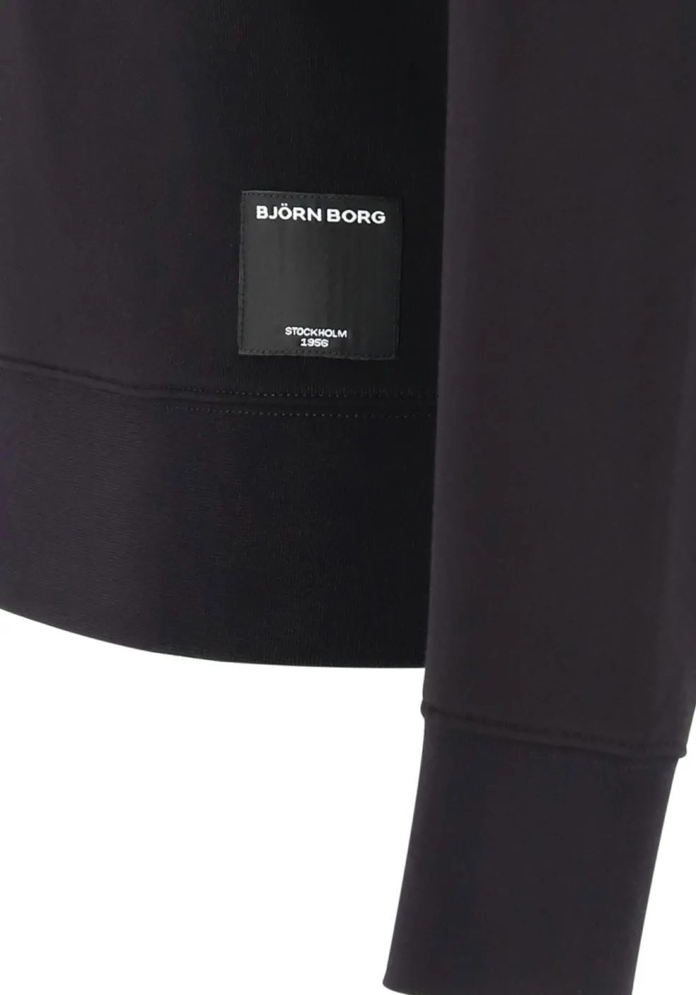 Bjorn Borg crew neck sweater, heren sweatshirt dik, zwart