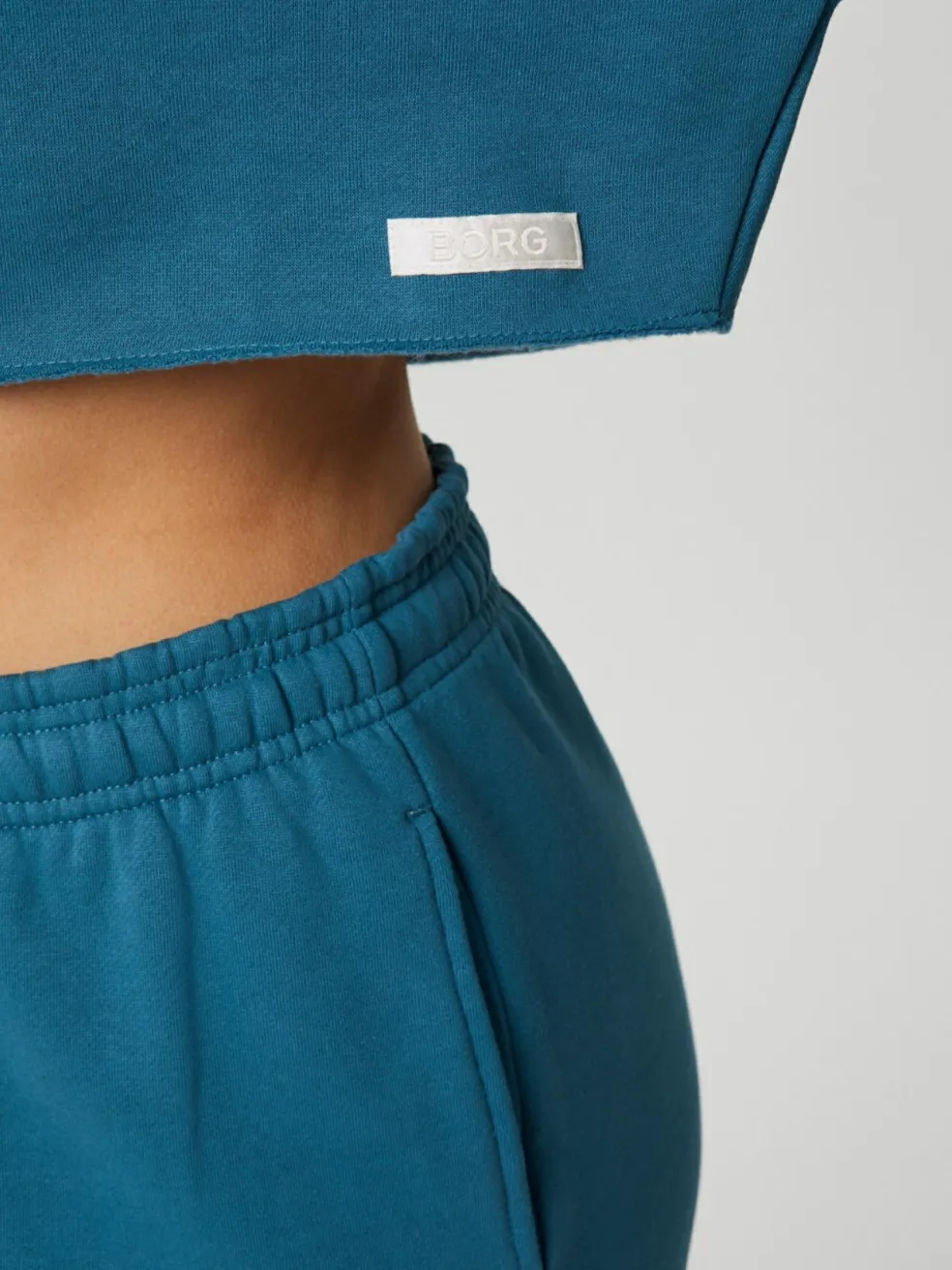 Bjorn Borg dames Studio oversized cropped crew, blauw