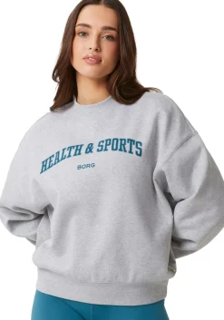 Bjorn Borg dames Studio oversized crew, grijs