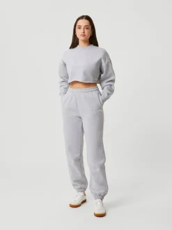 Bjorn Borg dames Studio oversized cropped crew, grijs