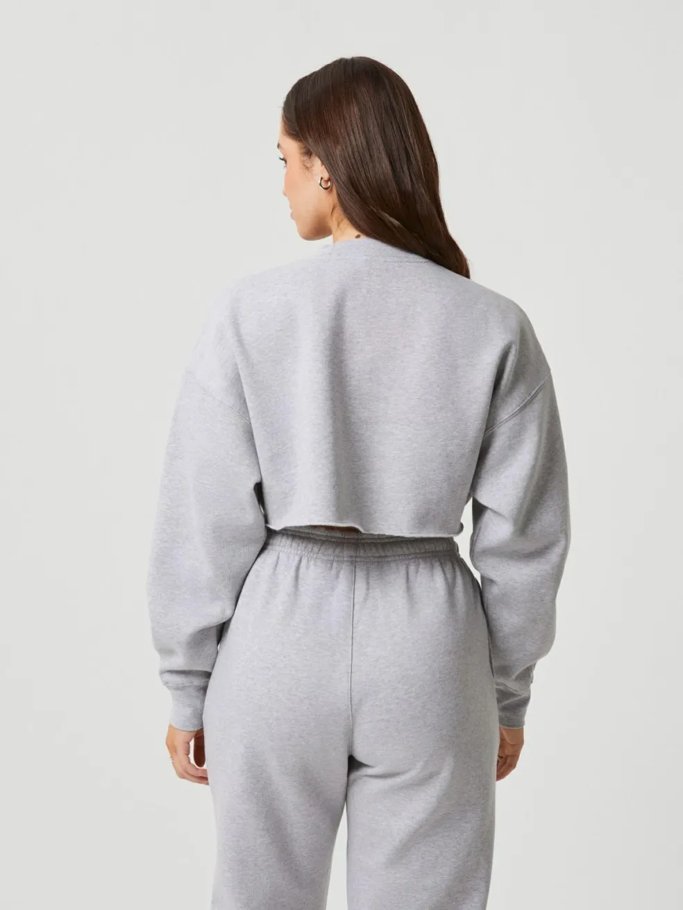 Bjorn Borg dames Studio oversized cropped crew, grijs