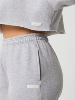 Bjorn Borg dames Studio oversized cropped crew, grijs