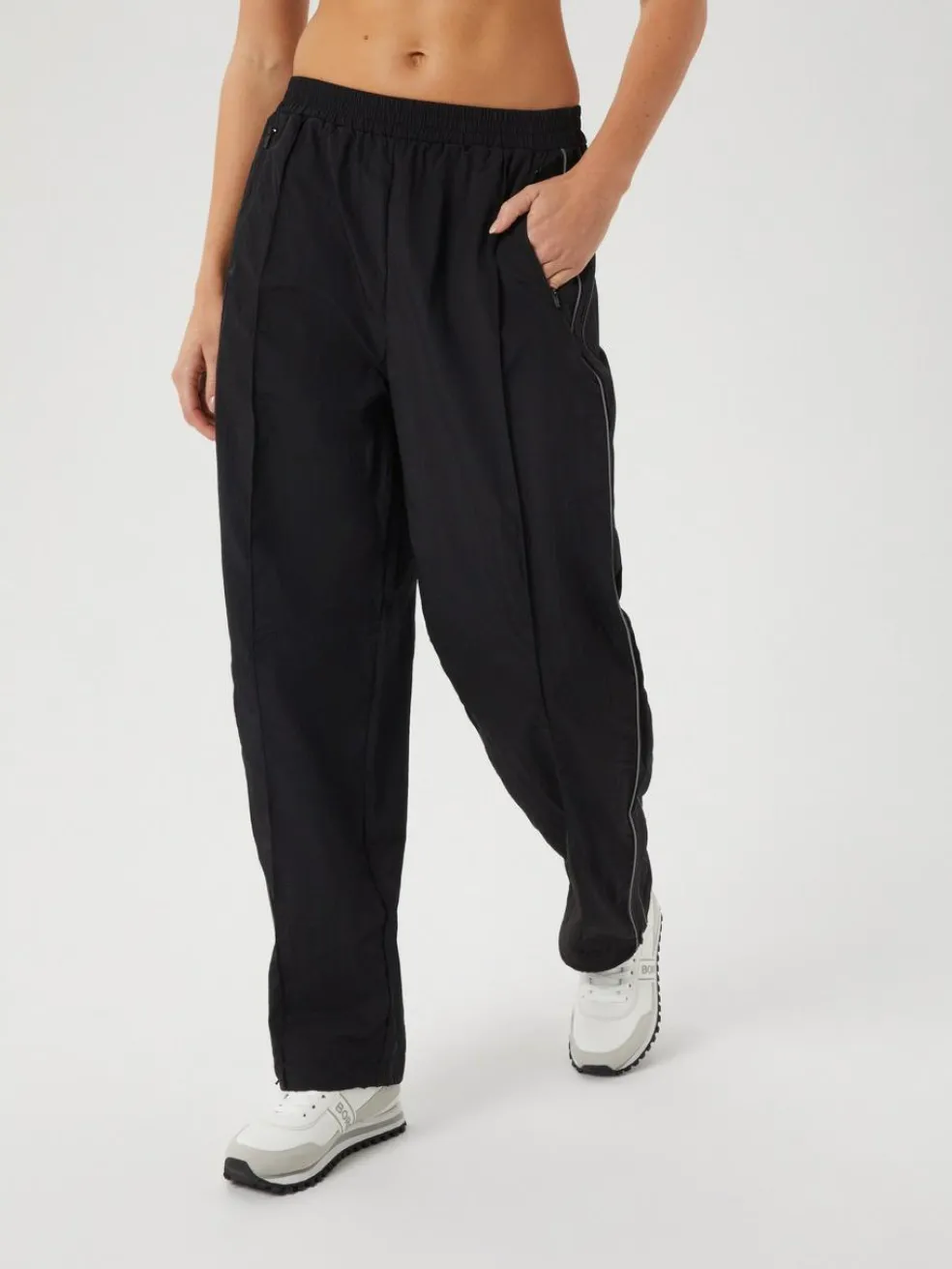 Bjorn Borg dames Studio Parachute Pants, dames joggingbroek, zwart