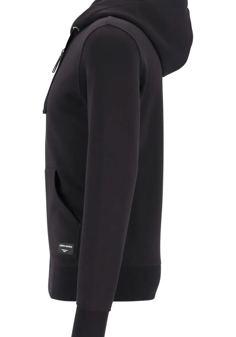 Bjorn Borg hoodie jacket, heren sweatvest dik, zwart