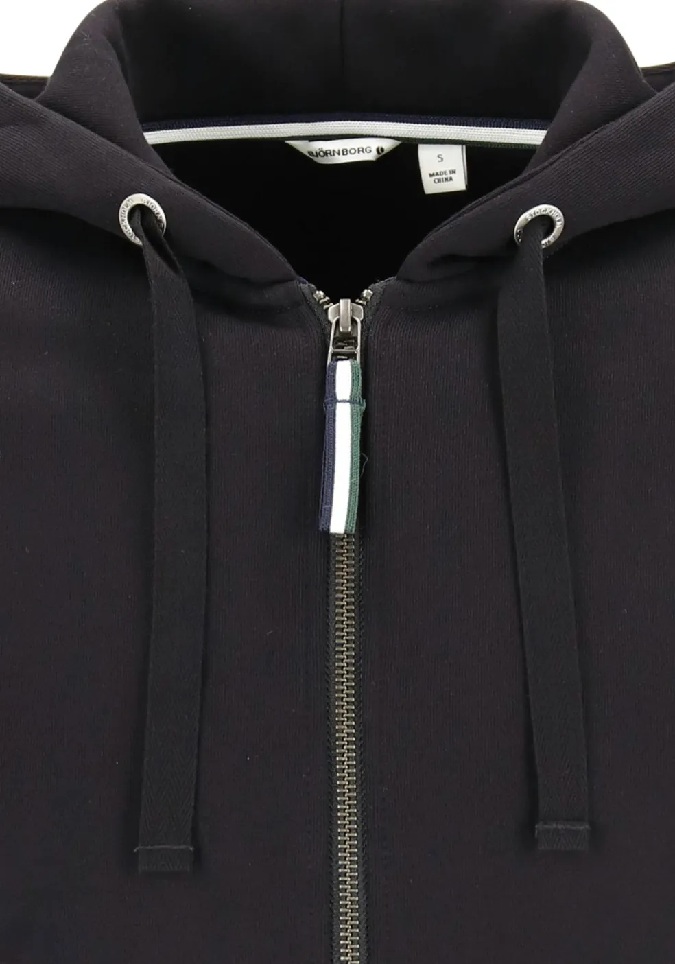 Bjorn Borg hoodie jacket, heren sweatvest dik, zwart