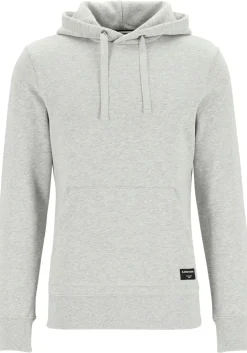Bjorn Borg hoodie sweatshirt, heren trui met capuchon dik, lichtgrijs melange