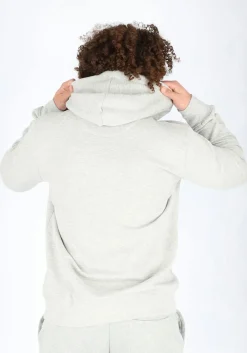 Bjorn Borg hoodie sweatshirt, heren trui met capuchon dik, lichtgrijs melange