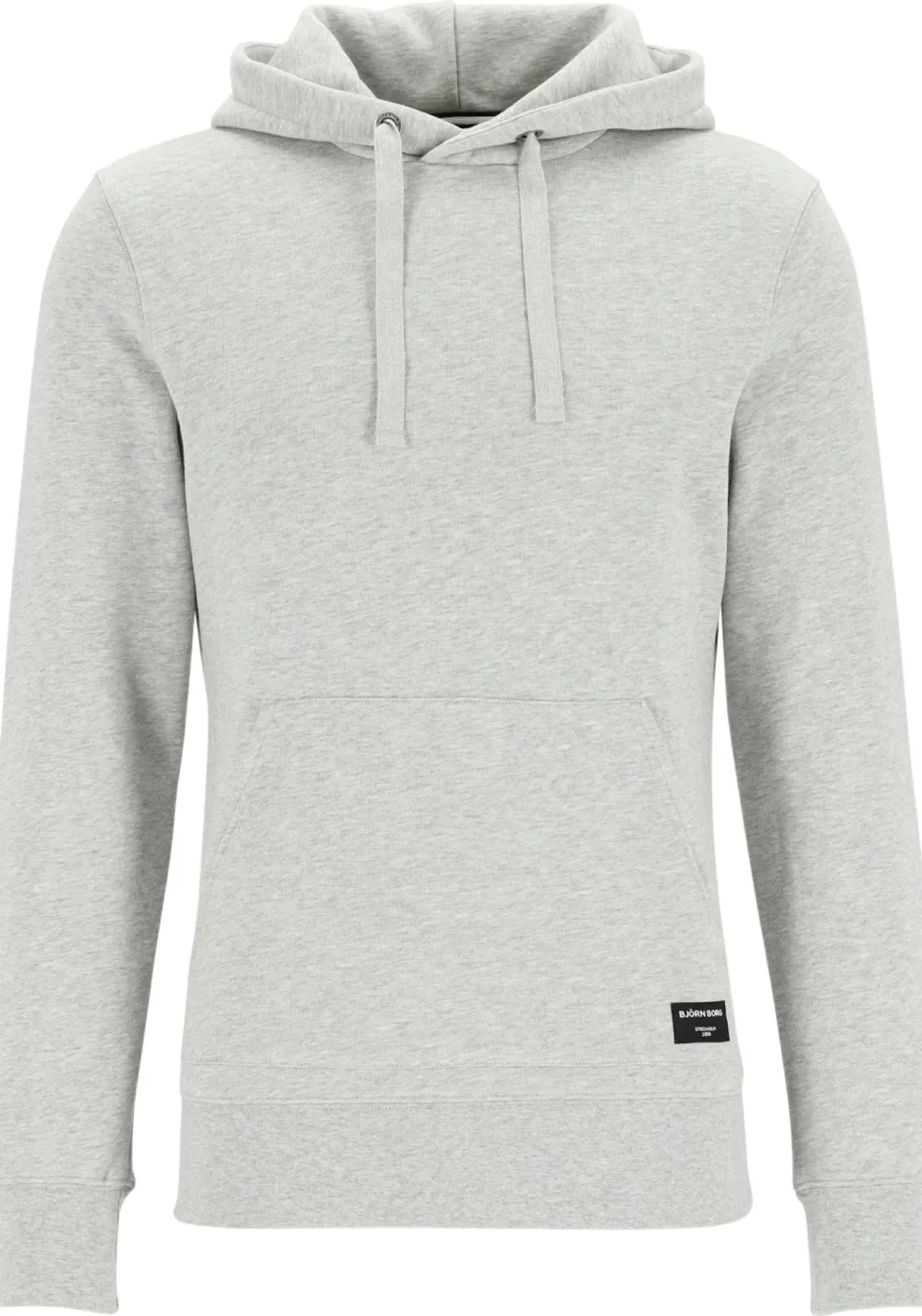 Bjorn Borg hoodie sweatshirt, heren trui met capuchon dik, lichtgrijs melange