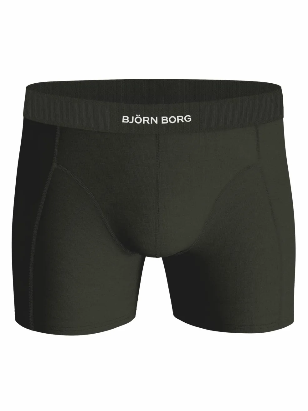 Bjorn Borg Lyocell boxers, heren boxers normale lengte (2-pack), zwart en donkergroen