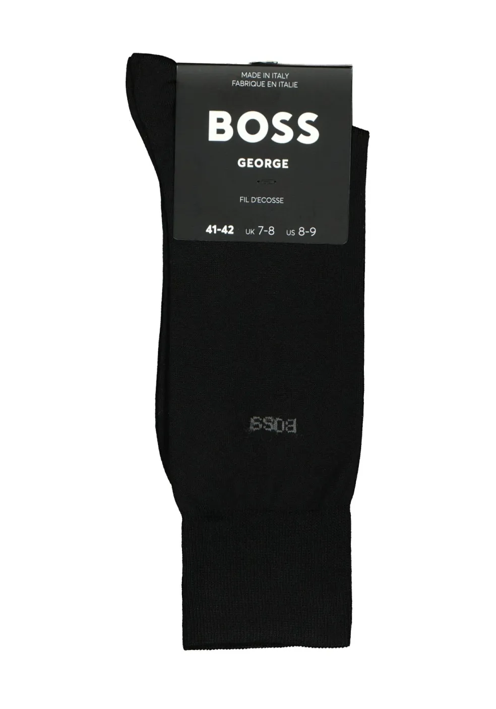 BOSS George uni (1-pack), herensokken katoen, zwart