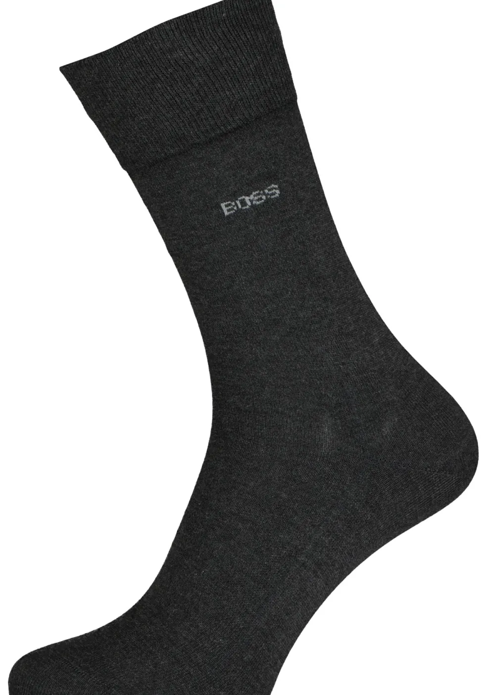 BOSS George uni (1-pack), herensokken katoen, antraciet grijs