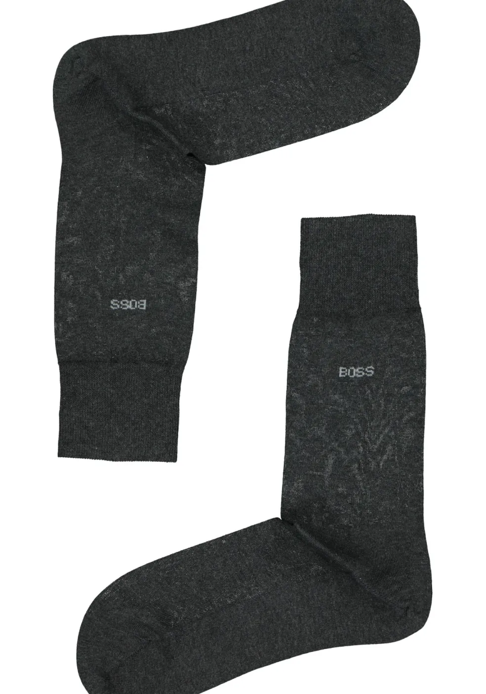 BOSS George uni (1-pack), herensokken katoen, antraciet grijs
