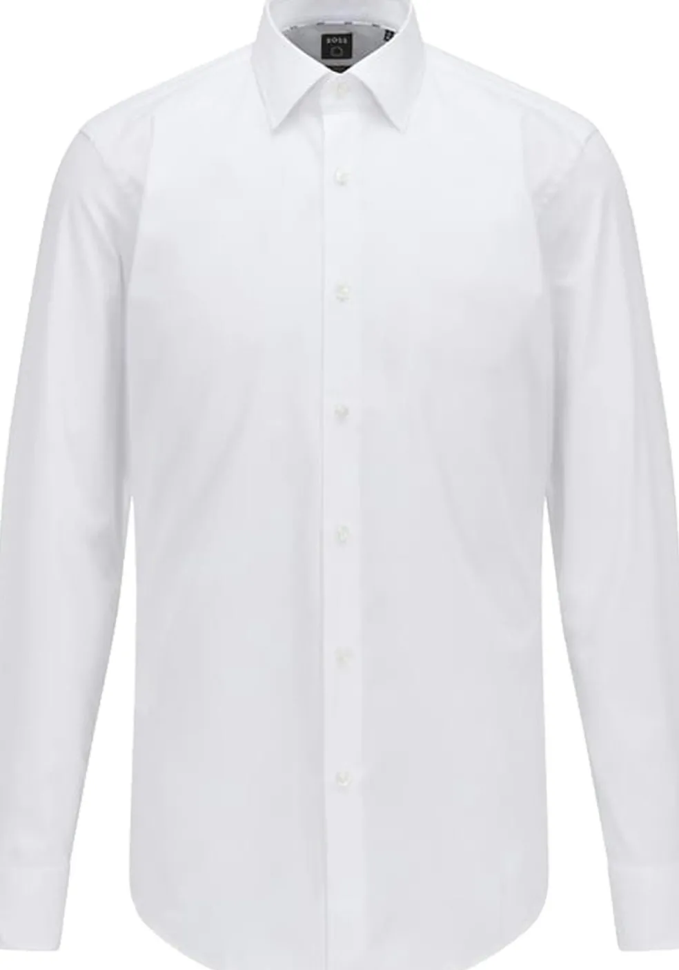 BOSS Hank slim fit overhemd, popeline, wit