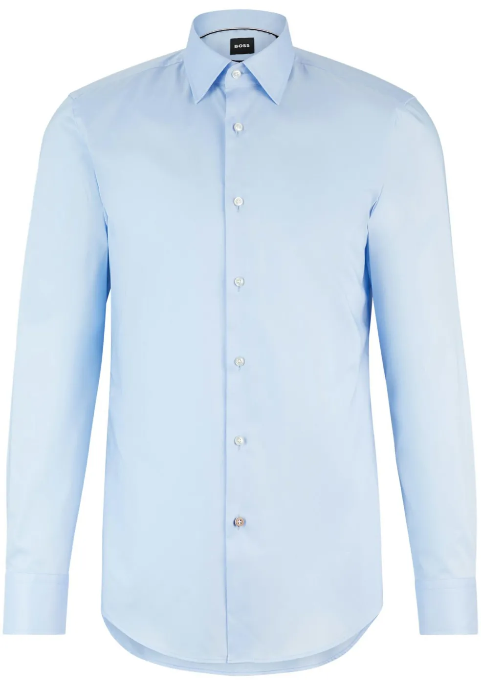 BOSS Hank slim fit overhemd, popeline, blauw