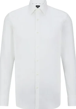 BOSS Hank slim fit overhemd, twill, wit