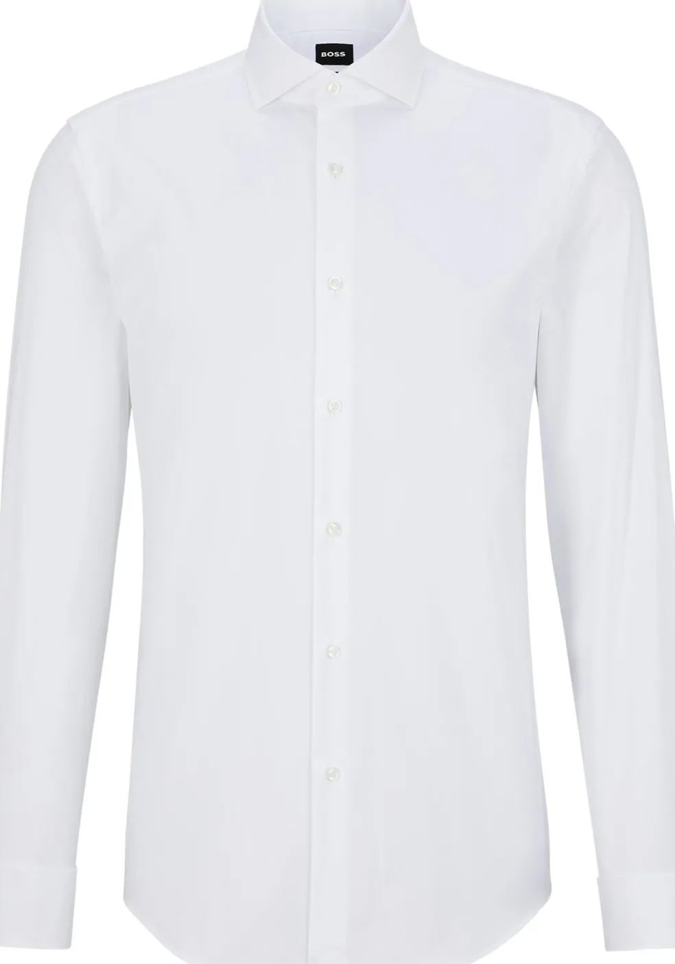 BOSS Hank slim fit smoking overhemd, twill, wit