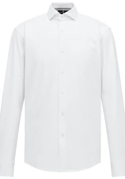 BOSS Joe regular fit overhemd, structuur, wit