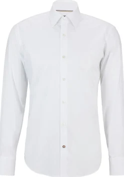 BOSS Joe regular fit overhemd, popeline, wit