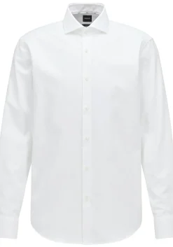 BOSS Joe regular fit overhemd, structuur, wit