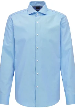 BOSS Joe regular fit overhemd, structuur, blauw